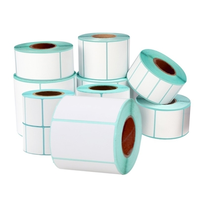 Wood Pulp BPA Free Glassine Paper Thermal Label Roll for Grease and Water Resistance
