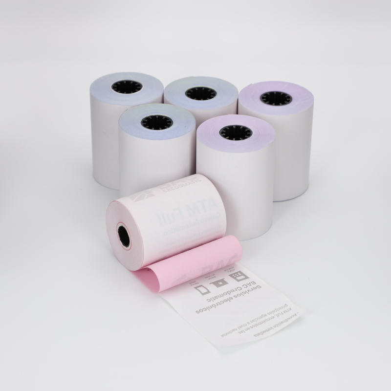 FSC Virgin Wood Pulp TOP COATED Thermal Paper Jumbo Roll For ATM / POS Roll