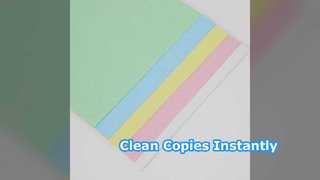 Papier NCR : nettoyez instantanément les copies autocopiants