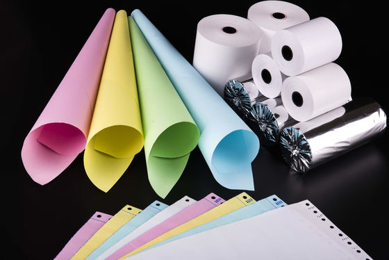 Rouleau de papier thermique pour point de vente sans BPA avec une durée de vie de l'image de plus de 5 ans et des propriétés résistantes à l'huile